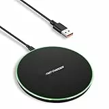 Flintronic Kabelloses Ladepad Pad, 15W Wireless Charger, Wireless Charger Induktive Ladestation, Induktions Ladegerät für iPhone 16/15/14/13/12 Pro Max Plus, AirPods 2/Pro, Samsung Galaxy S22/S21/S20