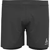 Odlo Herren 2In1 Shorts Zeroweight 5In Laufbekleidung Laufshorts Black - Schwarz S
