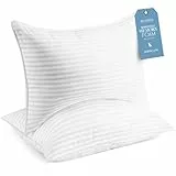 Beckham Hotel Collection Queen-Size-Bettkissen aus Memory-Schaum (verstellbare Füllung), kühlendes geschreddertes Schaumstoffkissen für Rücken-, Bauch- oder Seitenschläfer, 2 Stück