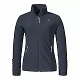 Schöffel Damen Fleece Jk Style Ash WMS, leichte Fleecejacke aus wärmendem Tecnopile, schnelltrocknende Outdoorjacke mit 2-Wege-Stretch, navy blazer, 42
