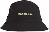 Calvin Klein Jeans Herren Fischerhut Institutional Bucket Hat, Schwarz (Black/Sharp Green), Einheitsgröße