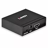 LINDY HDMI 4K Splitter 2 Port 3D, 2160p30 Kompakter Splitter, verteilt ein HDMI-Signal auf zwei Ausgänge, für Full HD bis 1080p und auch UHD bis 4Kx2K (38158)
