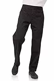Chef Works Herren Pbn01 blkl Kochhose, Schwarz, L EU