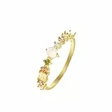 NOELANI Ring 925 Sterling Silber Damen Ringe, mit Zirkonia synth., Gold, Kommt in Schmuck Geschenk Box, 2036067