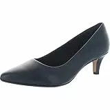 Clarks Damen Pumps, Blau Navy Leather, 41 EU