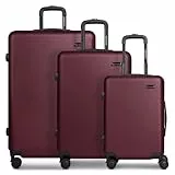 SMARTBOX Hartschalen Koffer-Set 3-teilig für Damen & Herren | leichte & stabile Reise-Trolleys aus hochwertigem & robustem ABS-Material | 4-Doppelrollen & Zahlenschloss (Edition 05)