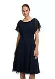 Vera Mont Damen Cocktailkleid Kurzarm 40, Night Sky