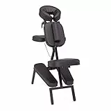 WellTouch VITAL Massagestuhl, klappbar, schwarz, Stuhl für Mobile Massage und Shiatsu, inklusive rollbarer Tragetasche