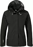 Schöffel Damen 3in1 Jacket Style Okere WMS, wasserdichte, atmungsaktive Outdoorjacke mit herausnehmbarer Fleecejacke, warme 3in1 Jacke mit verstellbarer Kapuze, black, 42