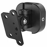 Hama Lautsprecher Wandhalterung (neigbar, schwenkbar, Boxen Wandhalterung universal, für Lautsprecher mit Schraubgewinde, bis 5 kg, passend z.B. für Surround Speaker, Bluetooth Lautsprecher) schwarz