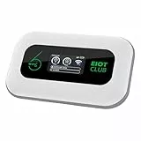 EIOTCLUB Mobiler WLAN Router mit Ohne Vertrag, 4G LTE Tragbarer WiFi Hotspot, 3000 mAh Akku, Bis zu 32 Geräte, Eingebauter SIM Karte, Ideal für Reisen, Camping & Unterwegs – Nur für Europa geeignet