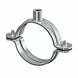 Schraubrohrschellen Rohrschelle Stahl verzinkt Verschiedene Größen (Zweiteilige Rohrschelle, 41-45mm/1 Stück)