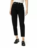 Tommy Jeans Damen Jeans Hose Mom Jean Knöchelfrei, Schwarz (Denim Black), 31W/30L