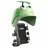Hozaenwa Motorrad Handy Halterung - Helm Mit Vibrationsarm Und Wasserdicht,Motorrad Smartphone Halterung Mit Sonnenschutz,Für Die Meisten Smartphones Elektroroller Straßenrad Mountainbike Radfahren