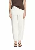 Comma Weiße Barrel-Leg-Denim im Relaxed Fit