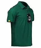 igeekwell Poloshirt Herren Kurzarm Atmungsaktives Golf-Polo-Hemd Summer Poloshirts Männer mit Brillenhalter Knopfleiste T-Shirts Casual Sport Shirt Regular Fit Golf Tennis