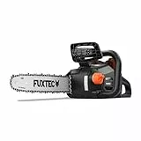 FUXTEC 40V Akku Kettensäge FX-E2KS – 14 Zoll Schwertlänge, 2x20Volt, 4,2 Kg leicht mit einer Kettengeschwindigkeit von 15 m/s