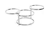 HAKU Couchtisch Chrom, Metall, Sicherheitsglas - Maße: B 58-140 x H 43 x T 50 cm, Style: Modern