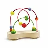 Hape Double Bubble Holzperlen-Labyrinth - Preisgekröntes pädagogisches Draht-Achterbahn-Sortier-Puzzle, frühes Entwicklungsspielzeug für Babys ab 6 Monaten