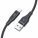 Acefast C3-04 Type C 3A Schnelllade- und Datenkabel schwarz