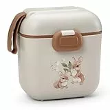 Elodie Details Brotdose für Kinder, BPA-freie Bento Box mit Fächern & Gabel | Spülmaschinen- & Mikrowellengeeignet | Snackbox für Schule & Kindergarten im Matten Design - 800ml, Bunny Darling