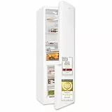 Exquisit Kühl-Gefrierkombination, 186 cm Höhe, Kühlschrank mit Gefrierfach, 4-Sterne-Gefrieren, 315 Liter, Alarm-Funktion, KGC5320-95-E-040C weiss