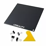 Creality Verbesserte 3D-Drucker-Plattform, gehärtetes Glas, Bett mit 4 Binder-Clips, 310x320x4 mm, CR-10S Pro V2/CR-10S Pro/CR-10S/CR-X/Ender 3 Max verbesserte Bauplatte Druckfläche