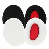 2 Paar Earbags Ohrenwärmer Damen Herren Winter Ohrenwärmer Flaumig Ohrwärmer Gefüttert Frauen Ohrenschützer Herbst/Winter Warme Ohrenschützer Schutz vor Wind/Kälte Verdickte Warme Ohrwärmer Winter