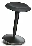 Sedus se:fit, Ergonomischer Hocker, Stehhocker, Stehsitz, Stehhilfe, Schwarz, Kunststoff, Gummifuß, 53-80 cm Höhenverstellbar