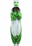 LaKigurumi Grün Yoshi Fleece Pyjama Unisex Tier Onesie Schlafanzug XXL Größe 186–199 cm Halloween Cosplay Kostüm Loungewear für Erwachsene Herren Damen