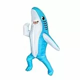 FXICH Aufblasbares Hai Kostüm Erwachsene - Funny Blow Up Shark Costume, Lustiges Tierkostüm & Verkleidung für Halloween, Karneval, JGA und Strandparty