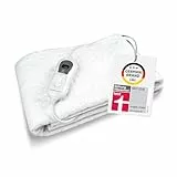 medisana HU 665 Wärmeunterbett 150 x 80 cm, Heizdecke mit Abschaltautomatik und Überhitzungsschutz, elektrische Wärmedecke für das Bett mit Wärme in 3 Temperaturstufen, waschbar