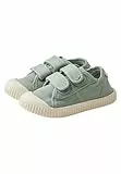 Sterntaler Sneaker Uni - Sportiver Baby Schuh aus Canvas - Kinder Sommer Schuhe mit Rutschfester Sohle - Unisex Babyschuhe mit Klettverschluss, knöchelhoch - steingrün,Größe 24