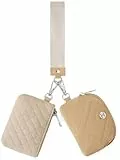 Telena Mini Wristlet Geldbörsen Damen kleine Portemonnaie mit Reißverschluss Münztasche Canvas Wallet für Sport