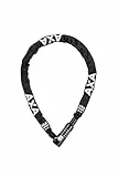 AXA Absolute C5-90 Zahlenschloss, Code Fahrradschloss 90 cm Länge, Kettenschloss, Sicherheitsstufe 7, Stahlglieder 5 mm, Schwarze Schutzhülle