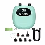 dwndpump SUP Pumpe Elektrische 20PSI, Schnelles Aufladen SUP Pumpe Elektrisch mit Akku, Tragbar Elektrische Luftpumpe, Aufblasen und Entleeren, Luftpumpe für Kajaks, Windflügel (mit 7 Ventil Adaptern)