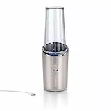 Cuisinart Schnurloser Mixer | 450ml Flasche | Tragbarer Smoothie Maker, Ice Crusher, Frappe, Milkshakes | USB Wiederaufladbar, Handheld | Tritan BPA freier Mixbecher mit Deckel inklusive