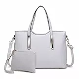 Miss Lulu Handtasche Damen Tasche Shopper Mittelgroß Schultertaschen 2 Pieces Set