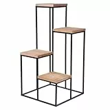 KOOPMANN Blumentreppe mit 4 Regalen 34x34x67cm (HxH) Pflanzenregal Blumenregal Standregal Holz