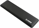 Glorious Gaming Padded Keyboard Wrist Rest (TKL, 17 mm stark) - gesteppte Ränder, glatte Stoffoberfläche, rutschfeste Gummibasis, mittlere Festigkeit, 360 x 100 x 17 mm - Schwarz