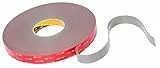 3M GPH-160GF Schaumstoff Klebeband doppelseitig, Grau, Stärke 1.60mm, 12.0mm x 33.0m, 34 N/cm