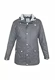 MADSea Herren Regenjacke Friesennerz grau wasserdicht windabweisend sportlich, Größe:S, Farbe:grau