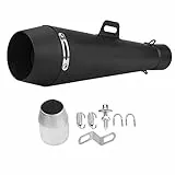 Auspuff Schalldämpfer Rohr Motorrad Schalldämpfer Schalldämpferrohr Auspuff Universal Schalldämpfer Universal 51mm Motorrad Auspuff Endschalldämpfer Rohr für CBR1000 R6