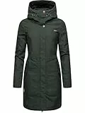 Ragwear Damen warmer Winter Parka Jannisa Intl Dark Olive Gr. M