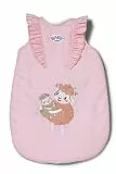 BABY Born Puppenschlafsack - Rosa Schlafsack mit Rüschen & Klettverschluss - Hochwertiges Puppenzubehör - Geeignet für alle 36 cm & 43 cm Puppen