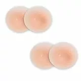Tbwisher Nipple Pads Women Nipple Covers Reusable and Self-Adhesive Silicone Nipple Covers with Nipple Protection Stickers Nipple Covers(2 Paare)