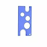 Flaschenöffner für ätherische Öle, Metallrohling, der die Öffnung ersetzt, Flaschenöffner in Kartenform, perforierter Korkenzieher (dunkelblau) Deft verarbeitet