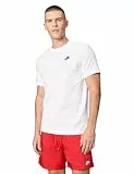 Nike Herren T-Shirt Sportswear Club, White/Black, M