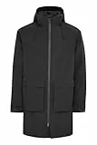 NORTH BEND NBKarim Herren Winterjacke Parka Mantel Regenjacke atmungsaktiv Kapuze Klettverschluss Eingriffstaschen Wassersäule 15.000 mm W-PRO Wetterschutzsystem, Größe:S, Farbe:Black (1001)
