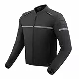 OZONE MOTO Rider Motorradjacke Herren | Textil | Ellbogen und Schulterprotektoren Stufe 1 | Rückenprotektortasche | Abnehmbar Wasserdichtes Thermofutter | 3 Belüftungskanäle